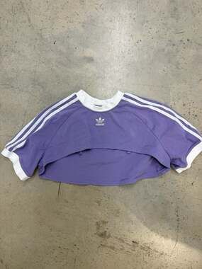 adidas Women's Plus Size Always Original 2-in-1 Layered Tee - Purple